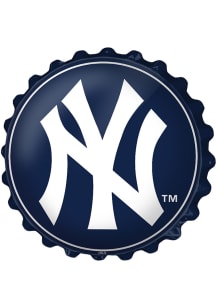 The Fan-Brand New York Yankees Logo Bottle Cap Sign
