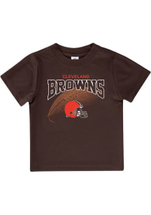 Cleveland Browns Toddler Brown Football Short Sleeve T-Shirt