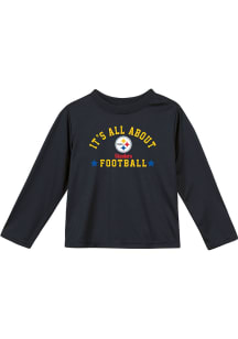 Pittsburgh Steelers Toddler Black All About My Team Long Sleeve T-Shirt