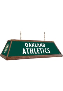 Oakland Athletics Wood Pool Table Light Green Billiard Lamp