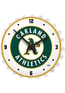 Oakland Athletics Lighted Bottle Cap Wall Clock
