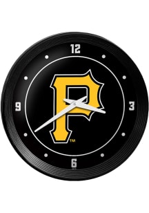 Pittsburgh Pirates Ribbed Frame Wall Clock