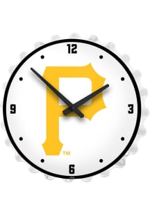 Pittsburgh Pirates Lighted Bottle Cap Wall Clock