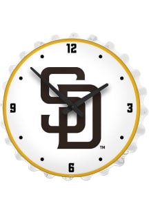 San Diego Padres Lighted Bottle Cap Wall Clock