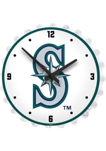 Seattle Mariners Lighted Bottle Cap Wall Clock