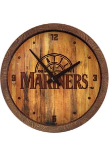 Seattle Mariners Faux Barrel Top Wall Clock