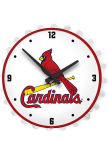St Louis Cardinals Lighted Bottle Cap Wall Clock