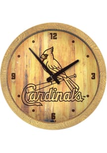 St Louis Cardinals Faux Barrel Top Wall Clock