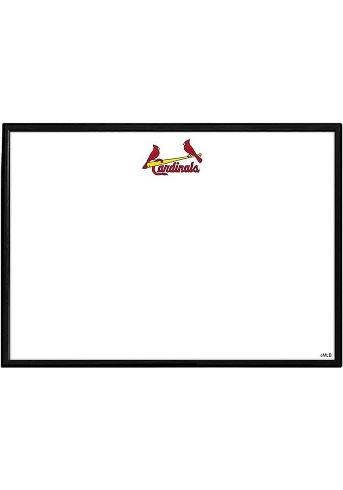 St. Louis Cardinals: Wordmark - Framed Dry Erase Wall Sign - The Fan-Brand Top / Horizontal