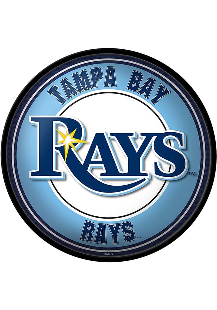 The Fan-Brand Tampa Bay Rays Modern Disc Mirrored Sign, Navy Blue, Size NA, Rally House