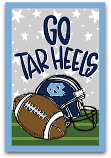 North Carolina Tar Heels Go Team Football Garden Flag - Light Blue