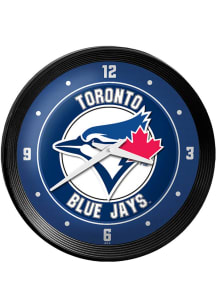 Toronto Blue Jays Ribbed Frame Wall Clock