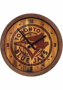 Toronto Blue Jays Faux Barrel Top Wall Clock
