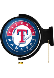 The Fan-Brand Texas Rangers Round Rotating Lighted Sign