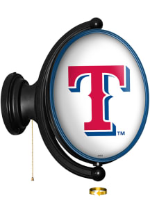 The Fan-Brand Texas Rangers Original Oval Rotating Lighted Sign