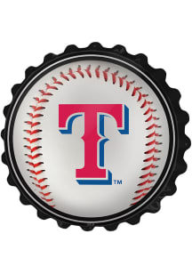The Fan-Brand Texas Rangers Baseball Bottle Cap Sign