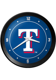 Texas Rangers Ribbed Frame Wall Clock