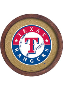 The Fan-Brand Texas Rangers Faux Barrel Top Corkboard Sign