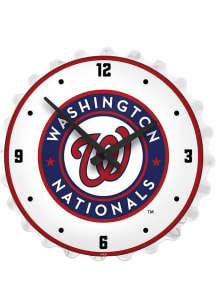 Washington Nationals Lighted Bottle Cap Wall Clock