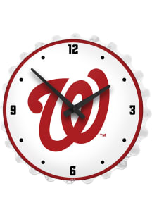 Washington Nationals Lighted Bottle Cap Wall Clock