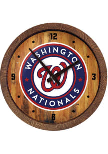 Washington Nationals Faux Barrel Top Wall Clock