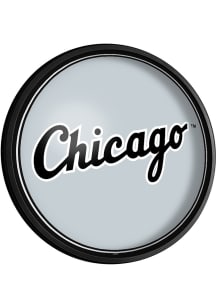 The Fan-Brand Chicago White Sox Logo Round Slimline Lighted Sign