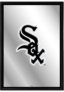 The Fan-Brand Chicago White Sox Vertical Framed Mirrored Sign