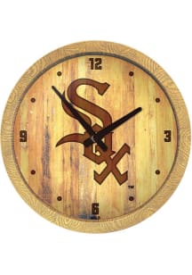 Chicago White Sox Faux Barrel Top Wall Clock