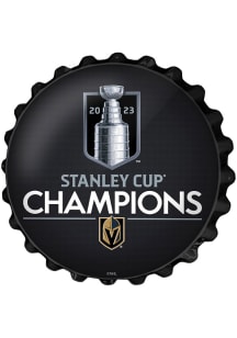 The Fan-Brand Vegas Golden Knights 2023 Stanley Cup Champions Bottle Cap Sign