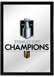 The Fan-Brand Vegas Golden Knights 2023 Stanley Cup Champions Framed Mirrored Sign