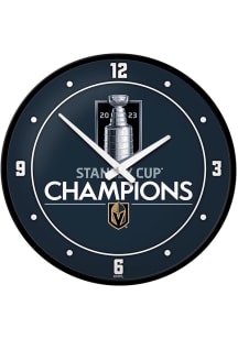 Vegas Golden Knights 2023 Stanley Cup Champions Modern Disc Wall Clock