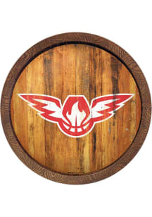 The Fan-Brand Atlanta Hawks Faux Barrel Top Sign