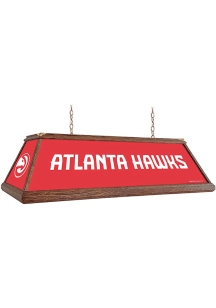 Atlanta Hawks Premium Wood Frame Red Billiard Lamp