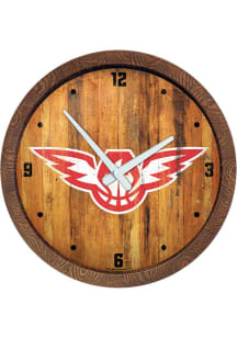 Atlanta Hawks Faux Barrel Top Wall Clock