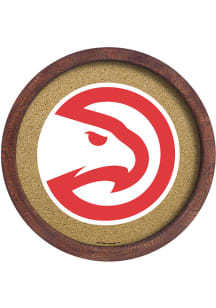 The Fan-Brand Atlanta Hawks Barrel Framed Cork Board Sign