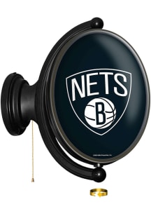The Fan-Brand Brooklyn Nets Original Oval Rotating Lighted Sign