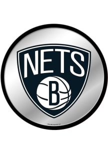 The Fan-Brand Brooklyn Nets Mirrored Modern Disc Sign