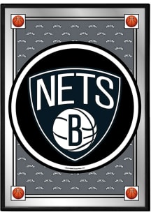 The Fan-Brand Brooklyn Nets Framed Mirror Wall Sign