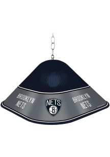 Brooklyn Nets Square Acrylic Gloss Black Billiard Lamp