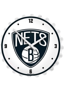 Brooklyn Nets Lighted Bottle Cap Wall Clock