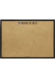 The Fan-Brand Brooklyn Nets Framed Corkboard Sign