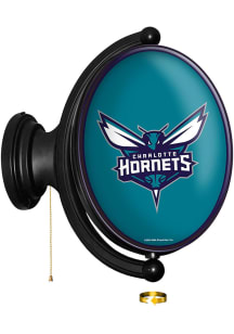 The Fan-Brand Charlotte Hornets Original Oval Rotating Lighted Sign