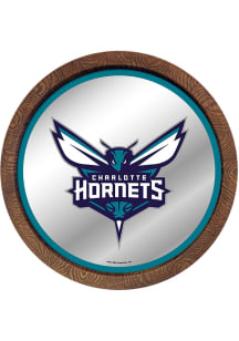 The Fan-Brand Charlotte Hornets Mirrored Faux Barrel Top Sign