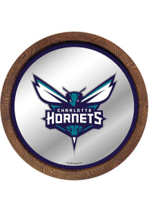 The Fan-Brand Charlotte Hornets Mirrored Faux Barrel Top Sign