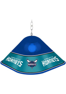 Charlotte Hornets Square Acrylic Gloss Blue Billiard Lamp