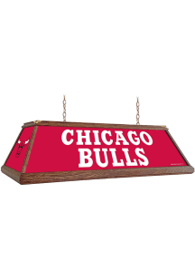 Chicago Bulls Premium Wood Frame Red Billiard Lamp