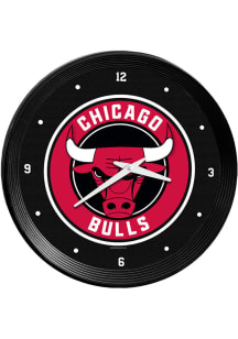 Chicago Bulls Ribbed Frame Wall Clock