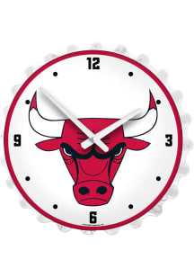 Chicago Bulls Lighted Bottle Cap Wall Clock
