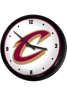 Cleveland Cavaliers Retro Lighted Wall Clock