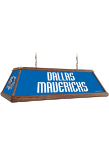 Dallas Mavericks Premium Wood Frame Blue Billiard Lamp